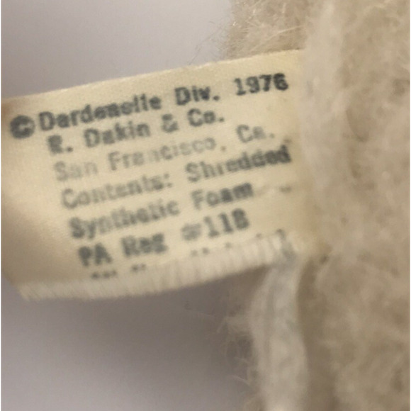 VTG Dakin White Husky Dog Pillow Pets Stuffed Animal Plush 1976 Malamute Samoyed - Picture 10 of 12